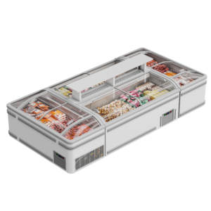 island freezer A white