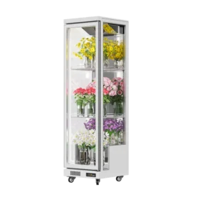 Floral Cooler White (3 Side Display, Rearmounted Compressor)(1 Door)