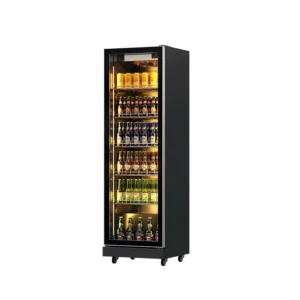 Beverage Fridge Black (Full Door Display, Rearmounted Compressor)(1 Door)