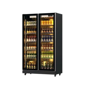Beverage Fridge Black (Full Door Display, Rearmounted Compressor)(2 Doors)