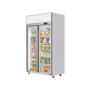 Showcase Freezer White (Top Lightbox, Upmounted Compressor)（2 Doors）