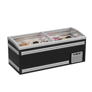 Island Freezer Black C-sliding