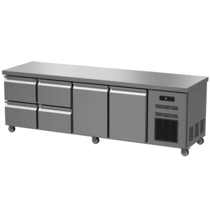 HR4204LC-Food Service Prep Table Chiller/Kitchen Workbench