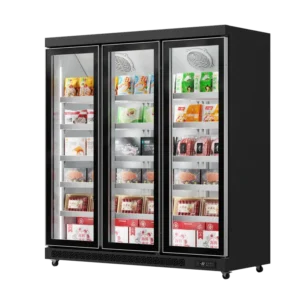 Showcase Freezer Black (Full Door Display, Rearmounted Compressor)（3 Doors）