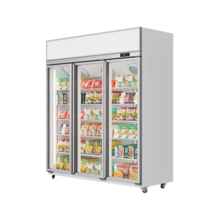 Showcase Freezer White (Top Lightbox, Upmounted Compressor)（3 Doors）