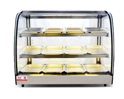 3 Layers 12 Trays Pizza Warmer Display