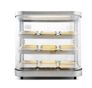 3 Layers 9 Trays Arc Warmer Display Case