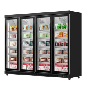 Showcase Freezer Black (Full Door Display, Rearmounted Compressor)（4 Doors）