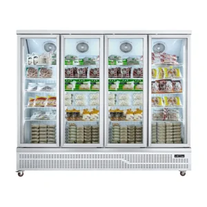 Glass Door Freezer (Bottom Mount Compressor)(4 Doors)