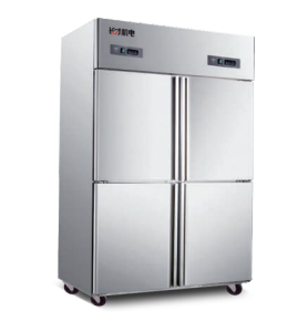 Four Doors Refrigerate and Freezer Cabinet